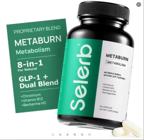 Selerb Berberine + Green Tea + B12 Complex - Gentle Plant-Based Formula with Chromium - 60 Capsules